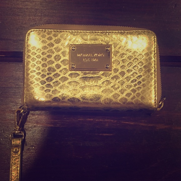 Michael Kors Python Wristlet