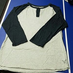 American Eagle 3/4 Length Baseball T-shirt