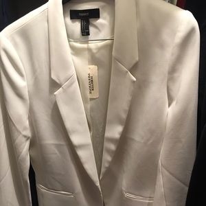 Forever 21 White Blazer