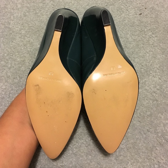 Pour la Victoire Shoes - Pour la Victoire Teal Patent Leather Wedges Pour la Victoire Shoes - Pour la Victoire Teal Patent Leather Wedges