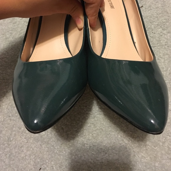 Pour la Victoire Shoes - Pour la Victoire Teal Patent Leather Wedges Pour la Victoire Shoes - Pour la Victoire Teal Patent Leather Wedges