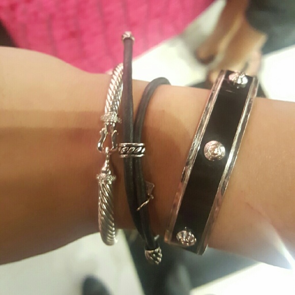 David Yurman Black Cord Bracelet