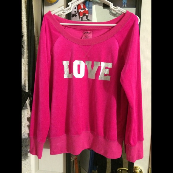 🚫SOLD🚫 Bright Pink LOVE sweater
