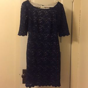 Blue lace dress, size 6