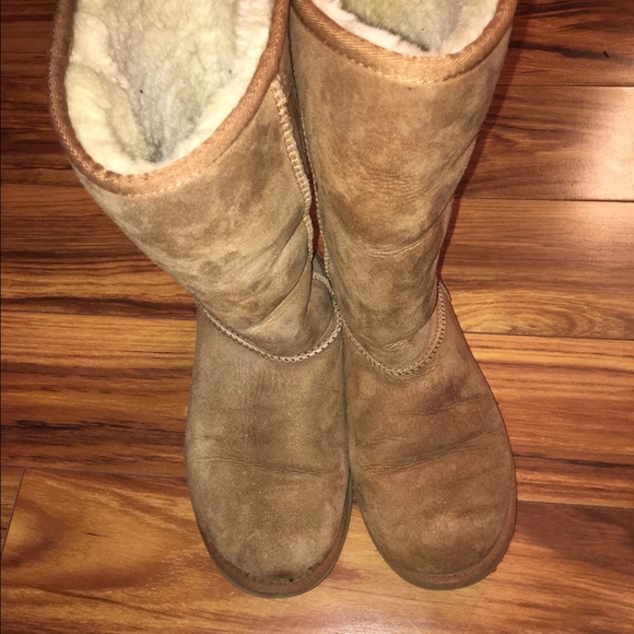 Tall tan uggs