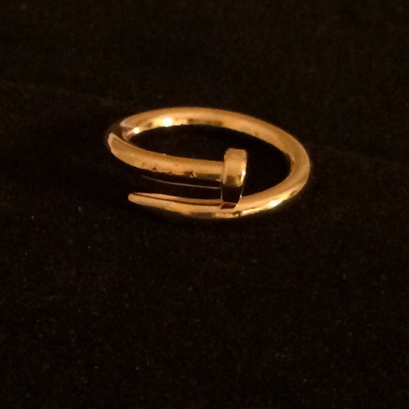 HOLIDAY SALE! 2016 18K Plated Gold Chic Nail Ring!