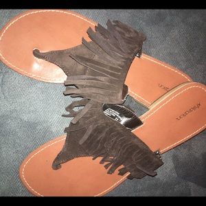 Brown Fringe Sandals (Target)