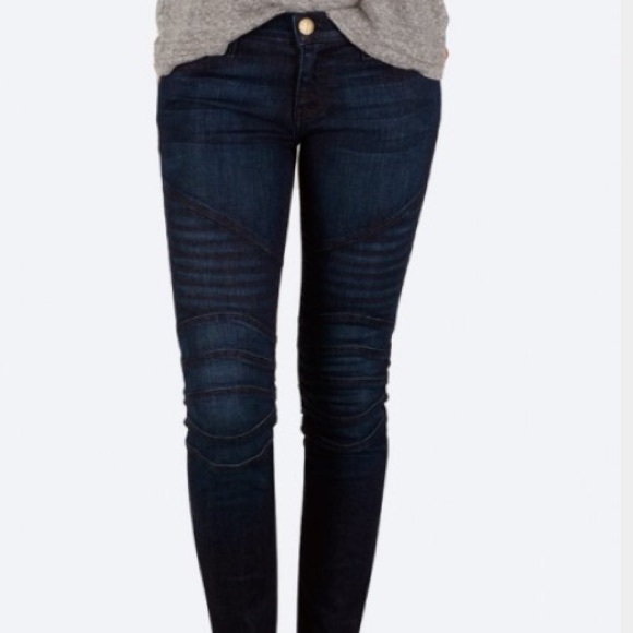 Current Elliott moto skinny jeans