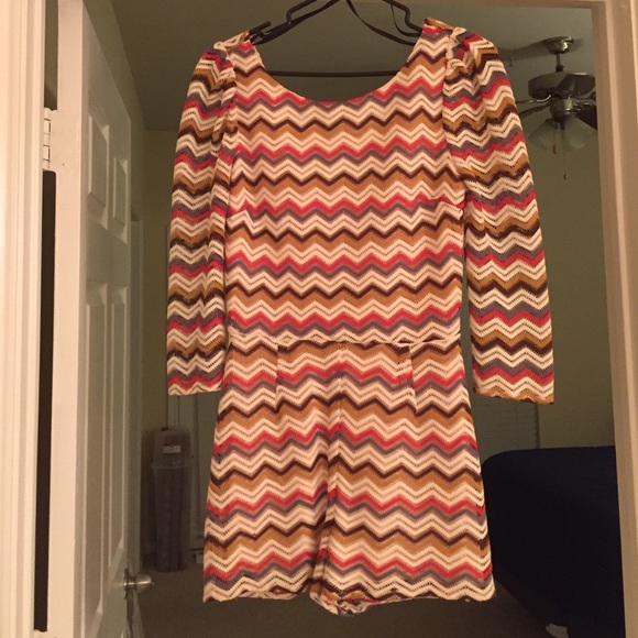 Chevron Like Romper - Picture 1 of 4