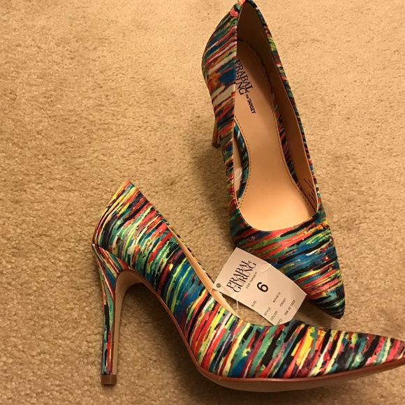 NWT Prabal Gurung multi color heels