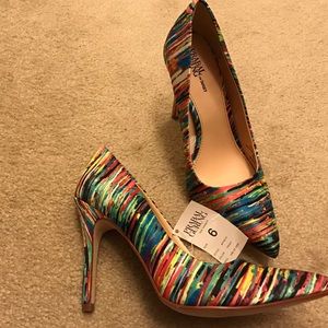 NWT Prabal Gurung multi color heels