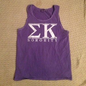 Lavender sigma kappa tank top