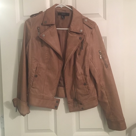 Tan (fake) Leather Jacket