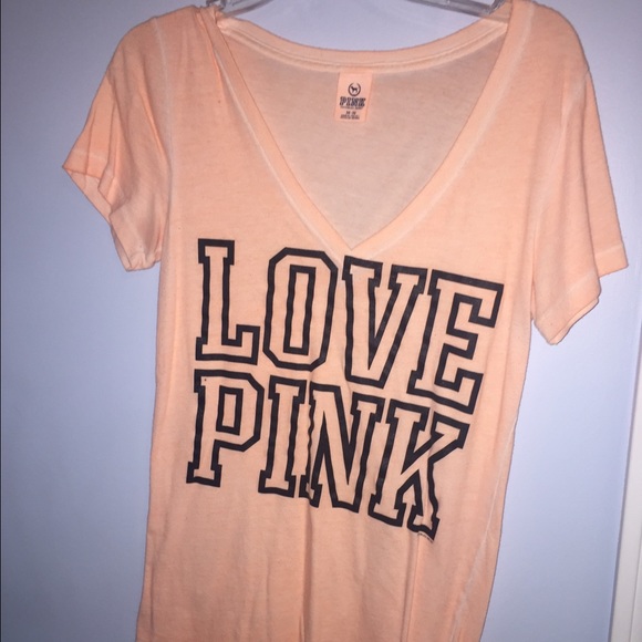 Peach Victoria's Secret Pink shirt