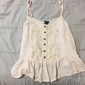 Forever 21 baby pink tank top