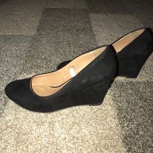 Medina faux suede wedge heel