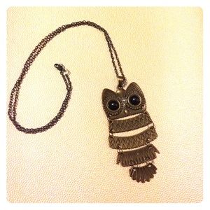 Antique Owl Necklace