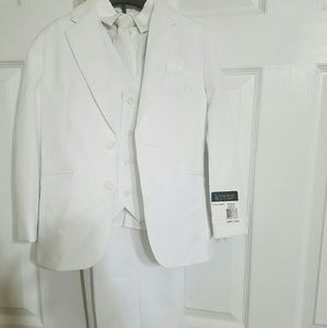 Brand new All white 5 piece Steve Harvey suit