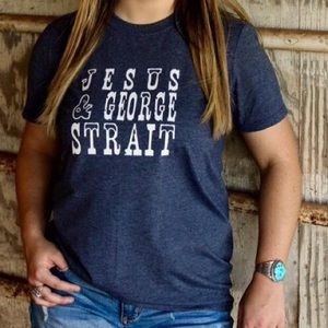 JESUS AND GEORGE STRAIT TEE