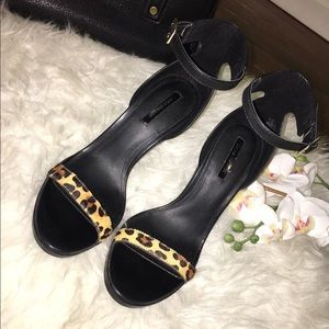 Leopard Print High Heels Sandal