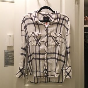 Rails button down flannel