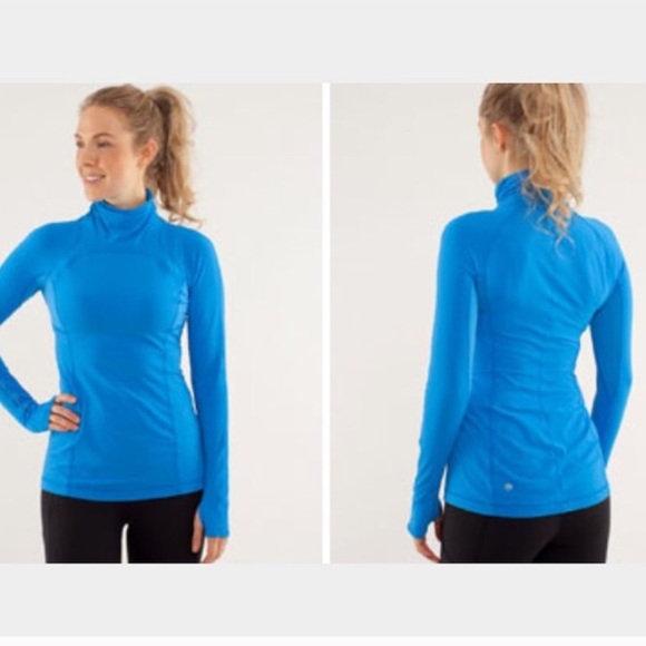 Lululemon run speedy turtleneck blue size 6