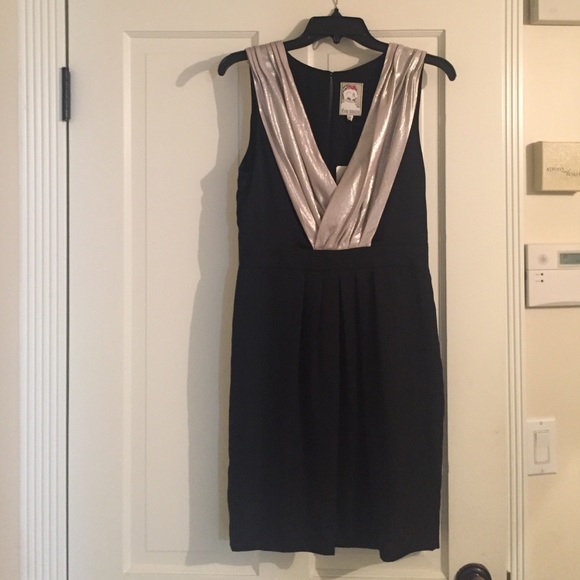 NWT Yoana Baraschi silver & black cocktail dress. - Picture 4 of 4