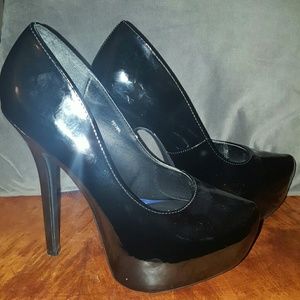 Gently worn, black heels