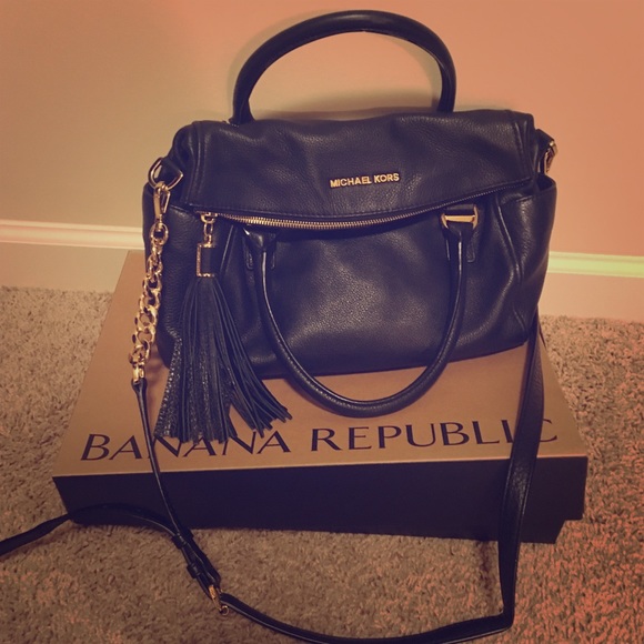 ON HOLD until 12/30. Michael Kors leather handbag.