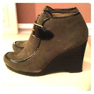 Olive Green Heeled Booties