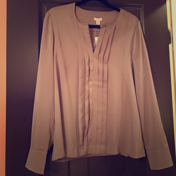 J.Crew Factory Pleated Blouse