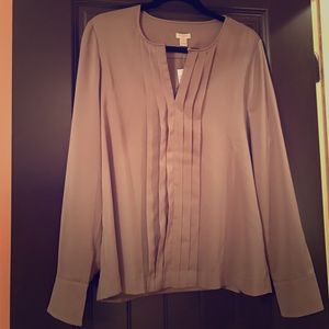 J.Crew Factory Pleated Blouse