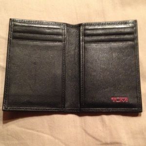 Tumi leather card case