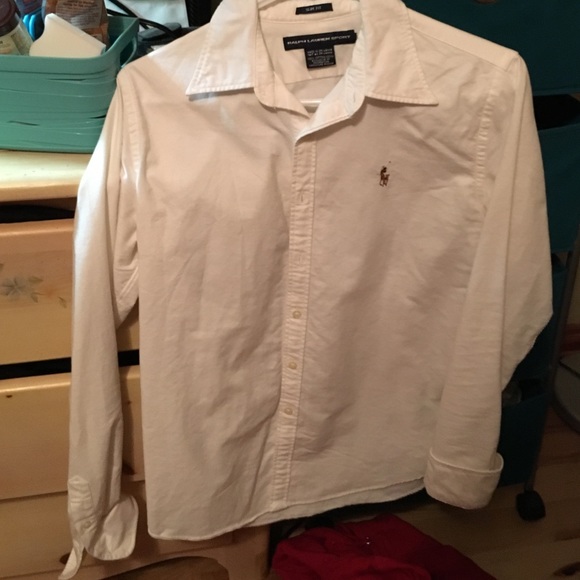 Ralph Lauren Slim Fit White Button-Down