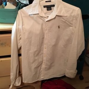 Ralph Lauren Slim Fit White Button-Down