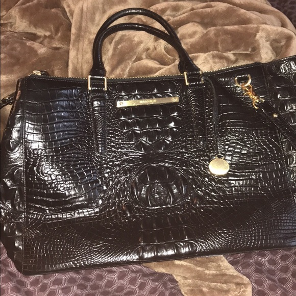 Large black Brahmin duffle