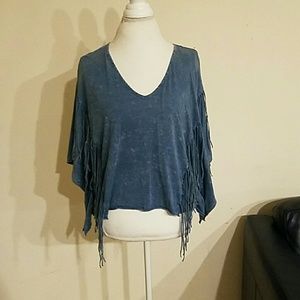 Oversized Fringe Shirt