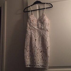 White detailed dress