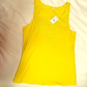 J.Crew Factory Eyelet Scoopneck Tank