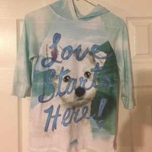 Girls Hooded Shirt. Size 10