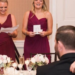 ruby bridesmaid dresses