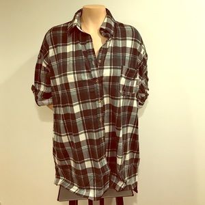 💙💚Long Plaid Top💚💙