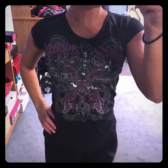 Dkny back lace up top - Picture 1 of 4