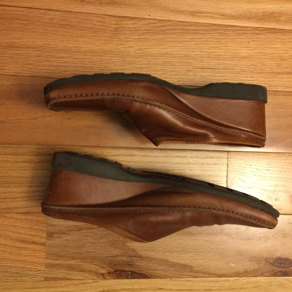 Via Spiga Cognac Slip On Wedges - Picture 2 of 4