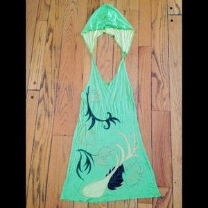 Neon hooded fairy top