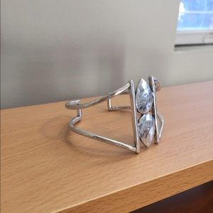 Lucky Brand geometric silver cuff