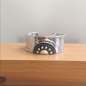 Lucky Brand etched silver cuff