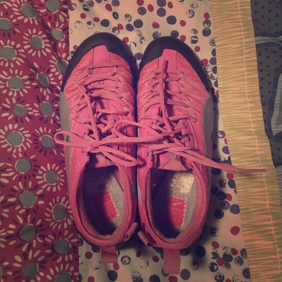 Pink and purple vintage Puma sneakers