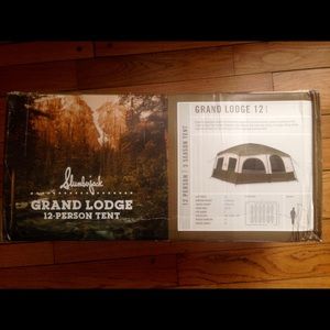 Unopened Slumberjack Grand Lodge 12 person tent