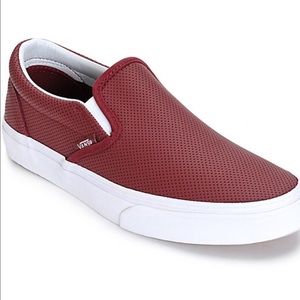 Perforated leather slip-on VANS
